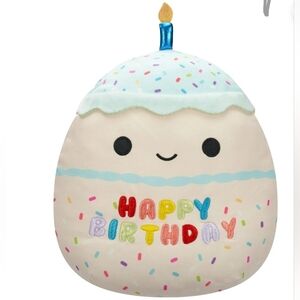 Squishmallows Kiks the Birthday Cake! NWT 10”
